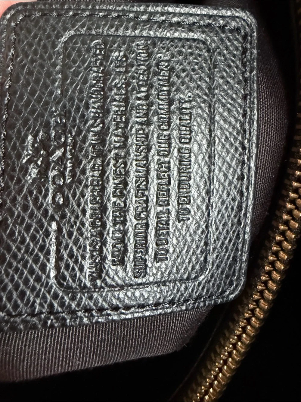 Coach Black Saffiano Leather Satchel Crossbody